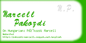 marcell pakozdi business card